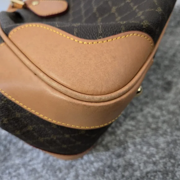 Rioni leather and coated canvas shoulder satchel, EUC - Picture 12 of 16